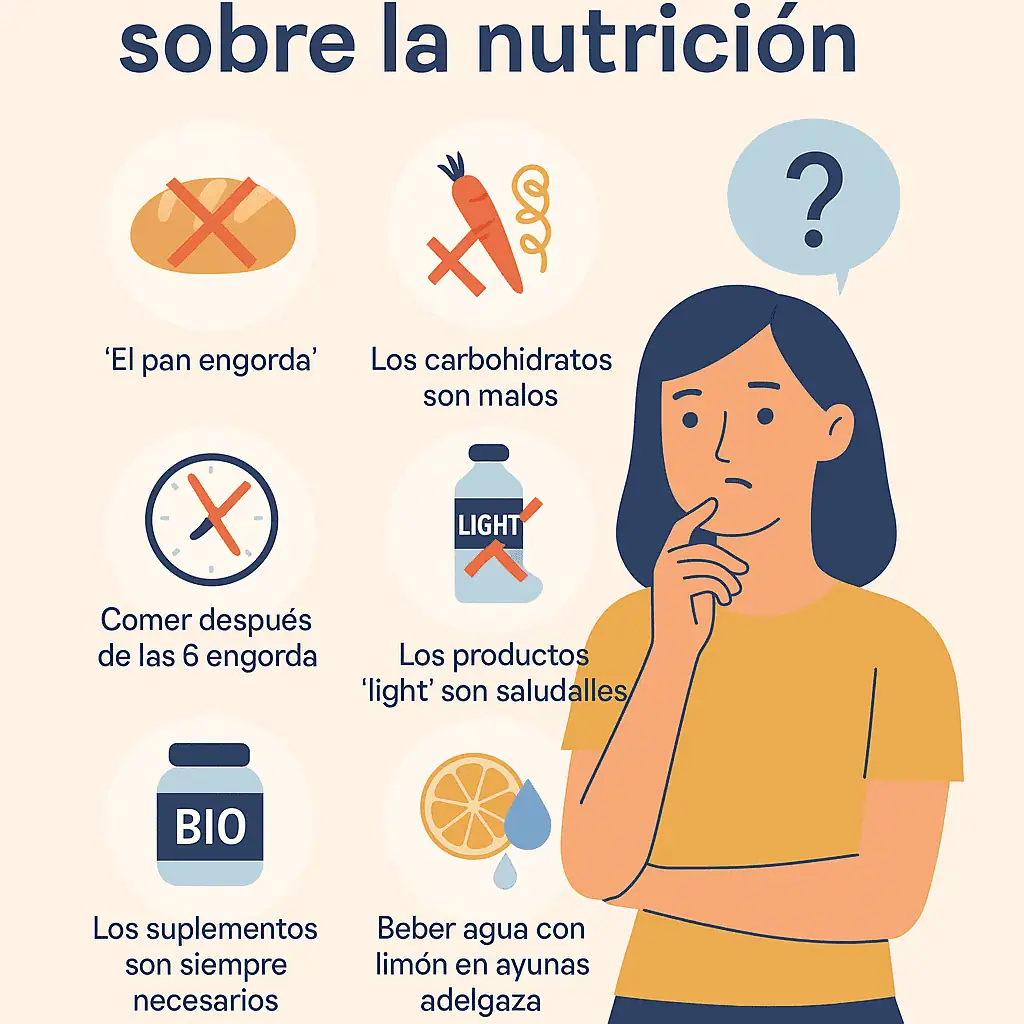 Mitos comunes sobre la nutrición